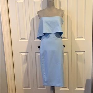 NWT blue bell strapless dress